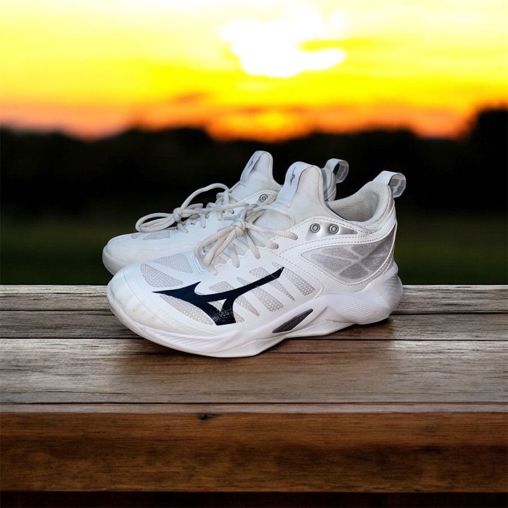 MIZUNO Volleyball Shoes WAVE DIMENSION V1GA2240 White Black Womens size 8
